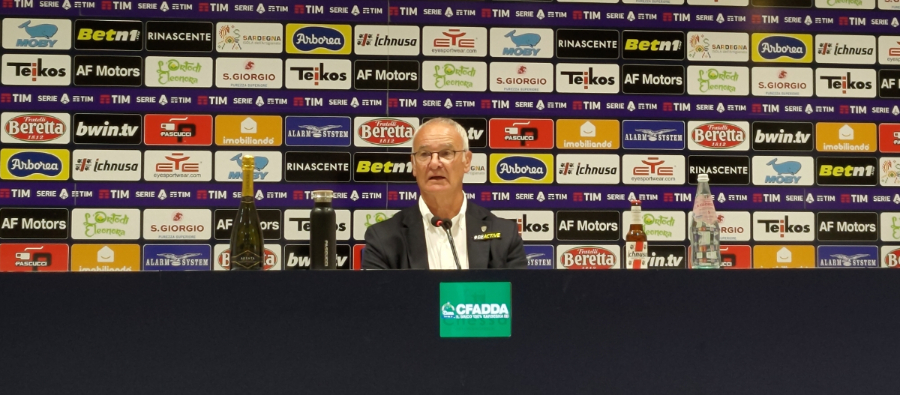 Claudio Ranieri in conferenza stampa alla Unipol Domus 2