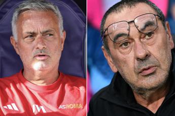 Lazio Roma e gia derby Mourinho contro Sarri botta e risposta