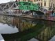 Blitz attivisti Extinction Rebellion da Venezia a Roma fiumi tinti di verde