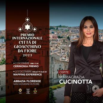 Cucinotta madrina della seconda edizione del Premio internazionale Citta di Gioacchino da Fiore