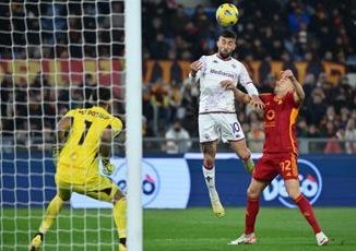 Roma Fiorentina 1 1 gol di Lukaku e Martinez Quarta