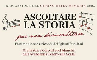 Concerto alla Camera per giorno Memoria in sala ricordo giusti delle nazioni