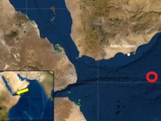 Houthi Missile contro petroliera incendio su nave