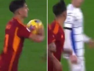 Roma Atalanta Dybala e la pallonata a Koopmeiners cosa e successo