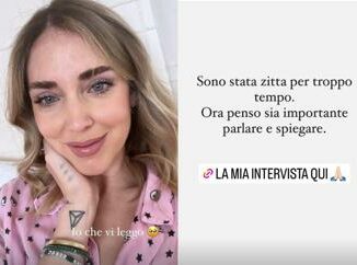 Chiara Ferragni Fedez e lintervista Zitta per troppo tempo ora parlo