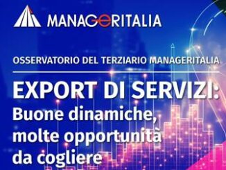 Terziario Manageritalia export di servizi 46 nel 2024 spinta del turismo