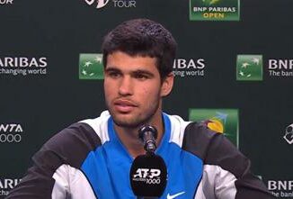 Alcaraz e lallarme a Indian Wells Capita tutto a me. Video