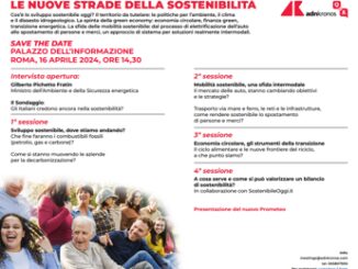 Le nuove strade della sostenibilita il 16 aprile evento Adnkronos QA