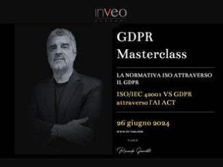 Inveo Academy terzo appuntamento con Masterclass Gdpr Ia al centro