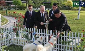 Due cani per Putin Kim regala una coppia di Pungsan al leader russo