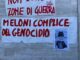 G7 corteo a Fasano sul muro anche foto di Meloni a testa in giu