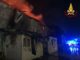 Roma incendio nella notte a San Basilio capannone in fiamme