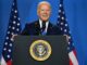 Biden conferenza con gaffe ma non molla Devo finire il lavoro battero Trump