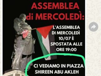 Firenze Studenti per la Palestina ribattezzano piazza San Marco