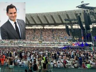 Roger Federer al concerto dei Coldplay Chris Martin gli dedica dei versi