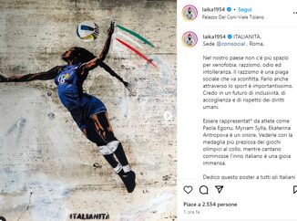 Paola Egonu contro odio e razzismo nel nuovo murales di Laika