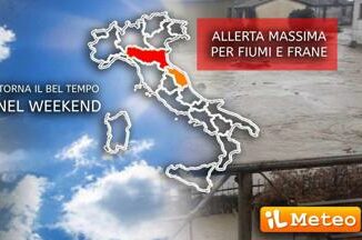 Meteo torna il sole nel weekend ma ancora massima allerta per fiumi e frane