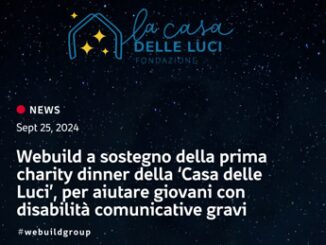 Webuild sostegno a prima Charity Dinner Casa delle Luci a Milano