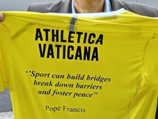 Di Sante alla maratona di New York con le parole del Papa Per sognare un mondo di pace