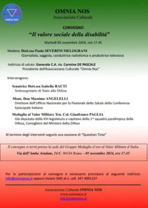 5 novembre valore sociale disabilita