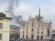 Milano incendio in parcheggio sotterraneo nel centro fumo in Duomo