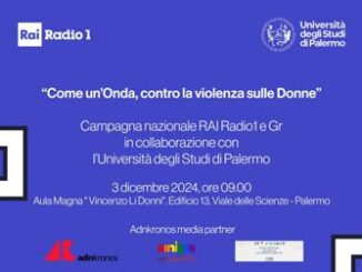 Violenza su donne a Palermo londa di Rai Radio1 e GR Adnkronos media partner