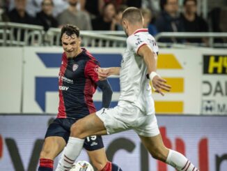 Cagliari Milan. Azione di gioco (Foto di Valerio Spano)