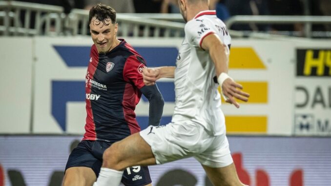 Cagliari Milan. Azione di gioco (Foto di Valerio Spano)