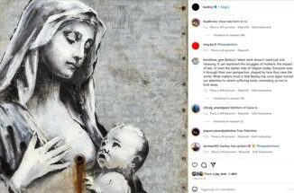 Lultimo lavoro di Banksy una Madonna con bambino ma non se ne conosce lubicazione