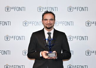 Vittoria per Cesare De Stefano CEO di Nuvola Zero ai Le Fonti Awards del 5 dicembre