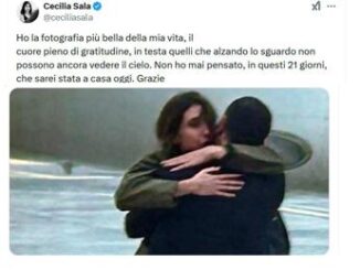 Cecilia Sala il primo post dopo il rilascio Non pensavo che sarei stata a casa oggi