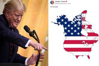 Oh Canada Trump pubblica mappa con Paese sotto bandiera a stelle e strisce