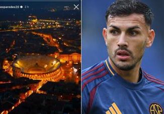 Scambia il Colosseo con lArena di Verona la gaffe di Paredes prima del derby Roma Lazio