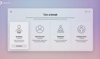 Opera Air il browser che si prende cura del benessere digitale degli utenti
